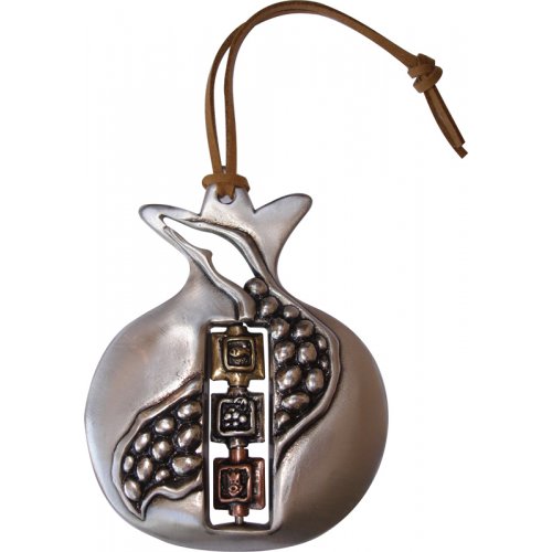 Yealat Chen Pomegranate Wall Hanging with Seeds