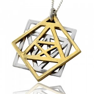 Kabbalah Pendant Adam and Eve By HaAri Jewelry