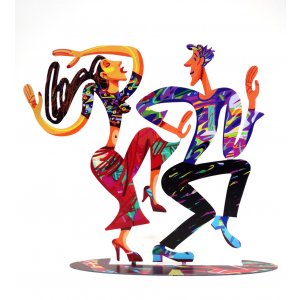 David Gerstein Free Standing Double Sided Sculpture Figures - Dancers