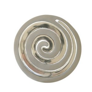 Yair Emanuel Two-in-One Silver Aluminum Trivet - Swirls