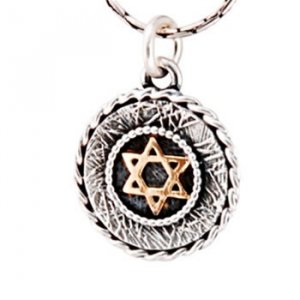 Silver Star of David Necklace by Golan Studio