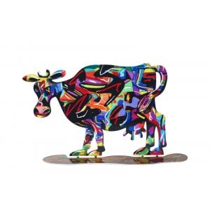 David Gerstein Free Standing Steel Double Sided Sculpture - Hulda Cow