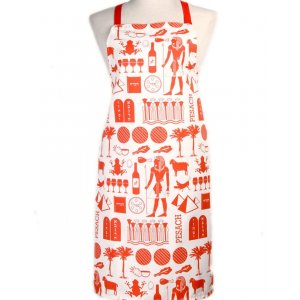 Barbara Shaw Kitchen Apron Pesach Symbols