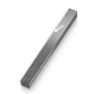 Adi Sidler Slanted Shin Letter on Edge of Mezuzah Case - Dark Gray