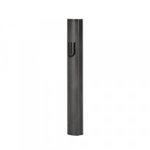 Aluminum Mezuzah Case, Black with Decorative Side Stripe  Various Lengths