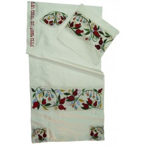 Rikmat Elimelech Silk "Rimonim" Tallit