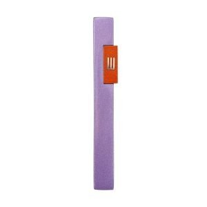 Yair Emanuel Mezuzah Case with Shin Letter in Rectangle Pop Out  Purple