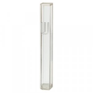 Classic Transparent Plastic Mezuzah Case  Silver Shin