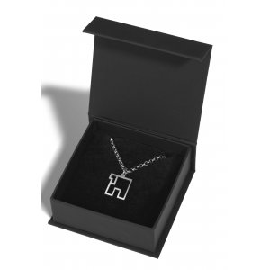 Adi Sidler Stainless Steel Necklace - Contemporary Style Chai Pendant