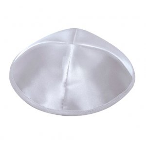 Light Silver Satin Kippah