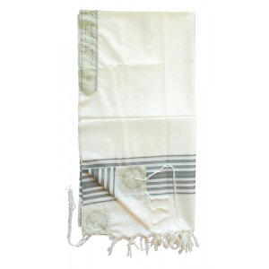 Talitnia Chermonit 100% Pure Wool Tallit Prayer Shawl