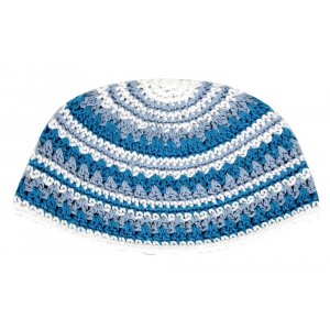 Frik Kippah Blue and Grey stripes