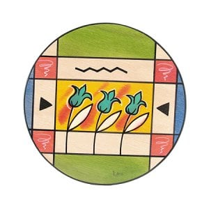 Three Tulip Round Placemat by Kakadu