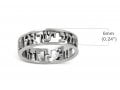 925 Sterling Silver Ring with Engraved Shema Yisrael Prayer in Hebrew