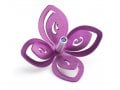 Adi Sidler Anodized Aluminum Chanukah Dreidel, Flower Design - Purple