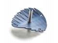 Adi Sidler Anodized Aluminum Waves Chanukah Dreidel - Blue