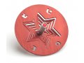 Adi Sidler Chanukah Dreidel with Stand Star of David - Red