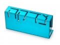 Adi Sidler Contemporary Anodized Aluminum Charity Tzedakah Box - Turquoise