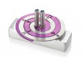 Adi Sidler Double Spiral Chanukah Dreidel Brushed Aluminum - Purple and Silver