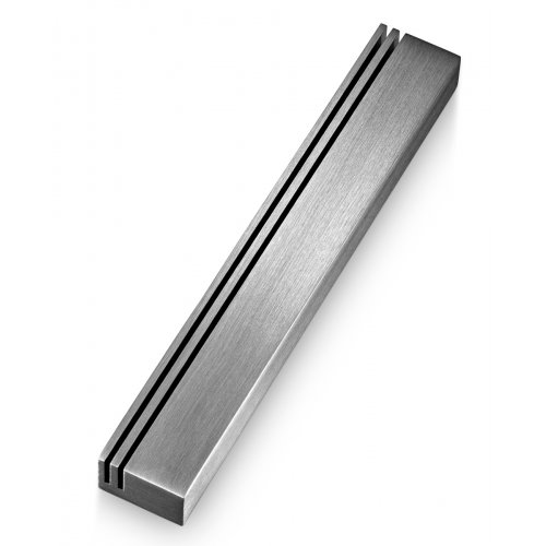 Adi Sidler Extra Large Mezuzah Case, Vertical Tracks Resembling Shin - Gray