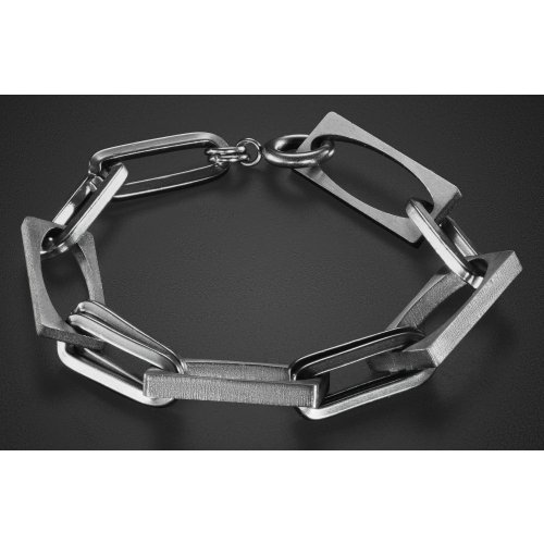 Adi Sidler, Man's Bracelet with Stainless Steel Links