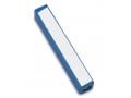 Adi Sidler Mini Mezuzah Case, Crown Shin Design - Blue