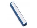 Adi Sidler Mini Mezuzah Case, Three Lettered Hebrew Divine Name - Blue