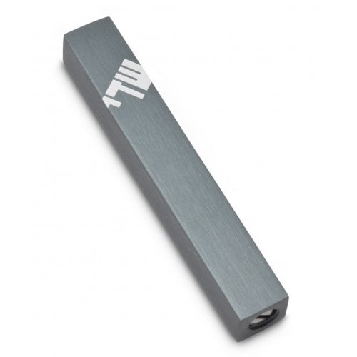 Adi Sidler Mini Mezuzah Case, Three Lettered Hebrew Divine Name - Gray