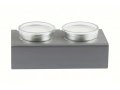 Adi Sidler Shabbat Shalom Candlesticks, Table Design - Gray