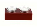 Adi Sidler Shabbat Shalom Candlesticks, Table Design - Red