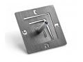 Adi Sidler Square Spiral Chanukah Dreidel Brushed Aluminum - Gray