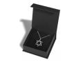 Adi Sidler Stainless Steel Necklace, Star of David with Contemporary Touch