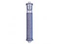 Agayof Cylinder Mezuzah Case, Shema and Curving Shin in Light Colors - 6 Inches