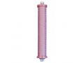 Agayof Cylinder Mezuzah Case with Shema Prayer, Light Colors - 5 Inches Height