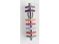 Agayof Cylinder Mezuzah Case with Triangles, Light Colors - 4 Inches Height