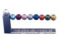 Agayof Hanukkah Menorah with Balls in Space - Miracles and Wonders Words