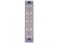 Agayof Mezuzah Case, Four Stars of David in Light Colors - 4 Inches Height