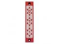 Agayof Mezuzah Case, Three Stars of David in Dark Colors  4 Inches Height