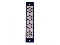 Agayof Mezuzah Case with Four Stars of David, in Dark Colors  4 Inches Height