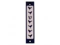 Agayof Mezuzah case, Six Doves and Shin in Dark Colors - 4 Inches Height