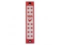 Agayof Mezuzah case, Twelve Stars of David in Dark Colors  4 Inches Height