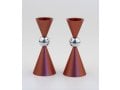 Agayof Mini Ball Series Aluminum Candlesticks - Red