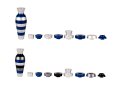 Agayof Travelling Hanukkah Menorah Blue Jug Design