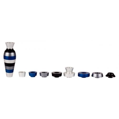 Agayof Travelling Hanukkah Menorah Blue Jug Design