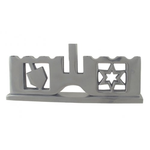 Aluminium Dreidel Design Menorah