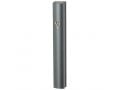 Aluminum Mezuzah Case with Side Channel - Dark Gray