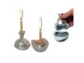 Anat Basanta Aluminum Shabbat Candlesticks Pomegranate Shape