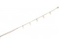 Anklet - Gold Rhodium Chain with Gold Hamsas