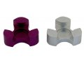 Avner Agayof Anodized Aluminum Travel Candle Holders, Leaf Collection - Purple