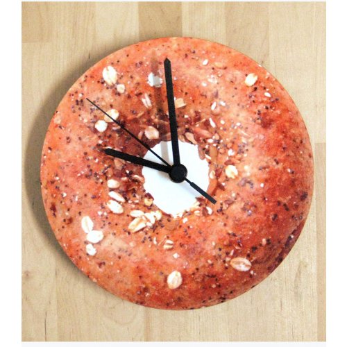 Barbara Shaw Wall Clock - Bagel - 1 in stock